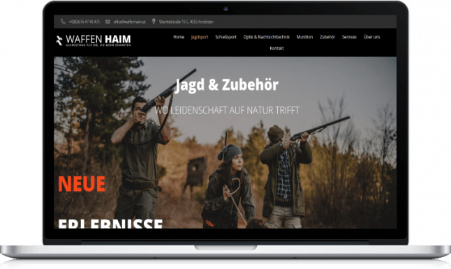 Waffen Haim GmbH Homepage