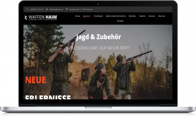 Waffen Haim GmbH Homepage